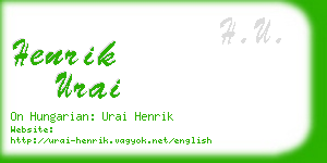 henrik urai business card